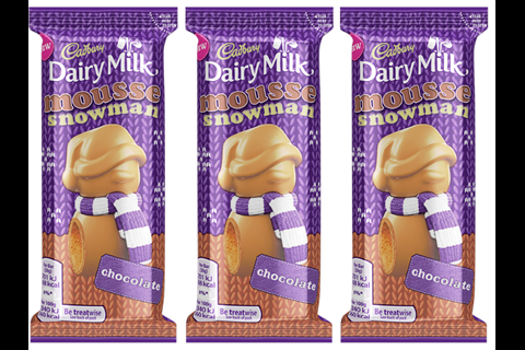 Cadbury Dairy Milk Mousse Snowman